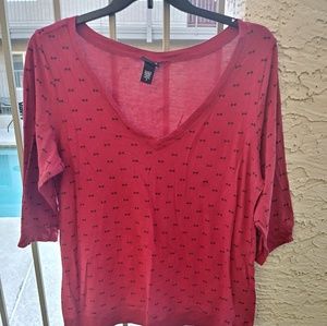 Little red bow peep shirt